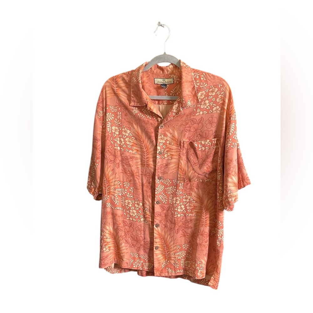 Tommy Bahama Orange Casual Button Down Shirt